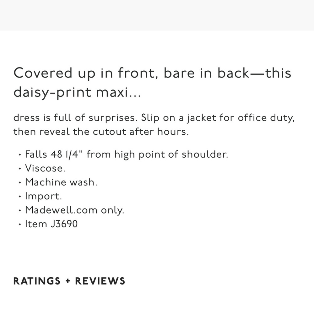 Madewell Tie-Back Midi Dress View 6